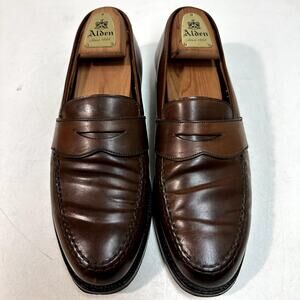 Crockett & Jones x Ralph Lauren Marlow Whiskey Shell Cordovan Penny Loafer 9.5